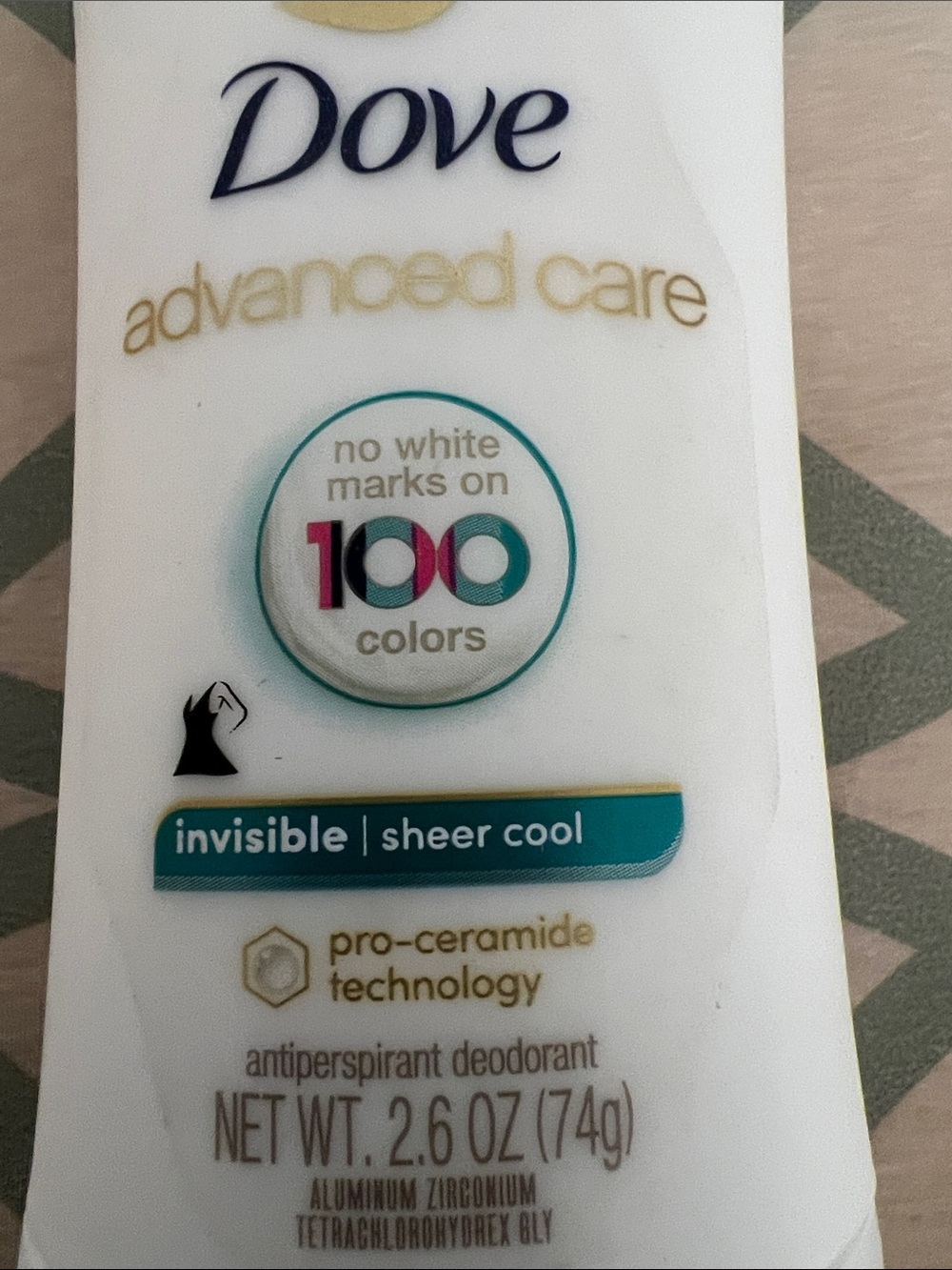 Dove Advanced Care Invisible Sheer Cool Antiperspirant